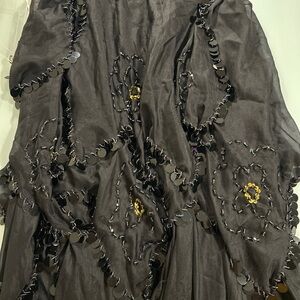 Egyptian Belly Dance/Effervescent Stitched Skirt (Elastic Waste)
